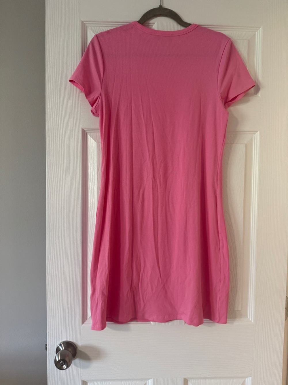 Athleta Signature Rib Tee Dress- Raphanus Pink - Picture 6 of 6
